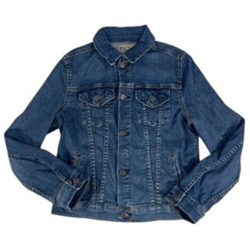 Polo Ralph Lauren Denim Trucker Jacket Girls 16 Stretch Blue Jean Classic